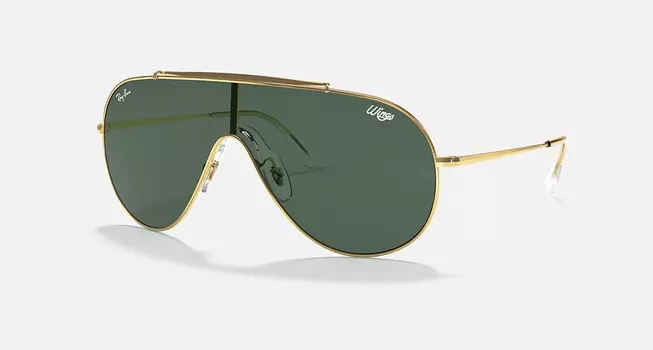 Солнцезащитные очки Ray-Ban WINGS, темно-зеленый
