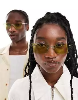 Солнцезащитные очки Ray-Ban – Xime – в металлическом цвете зеленого/серебристого цвета