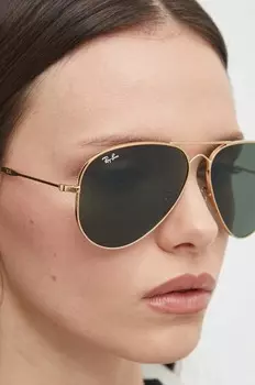 Солнцезащитные очки Ray-Ban, золотой