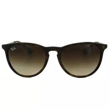 Солнцезащитные очки Rayban erika 4171 прорезиненные Гавана с градиентом 865/13 Ray-Ban, коричневый