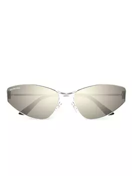 Солнцезащитные очки Razor в оправе 'кошачий глаз' Balenciaga Eyewear, серебряный
