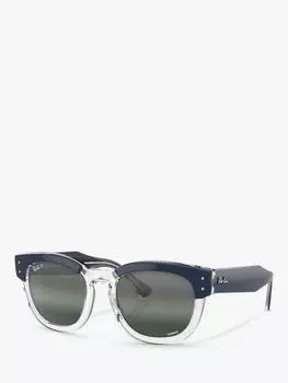 Солнцезащитные очки rb0298s унисекс mega hawkeye Ray-Ban, цвет Blue On Transparent