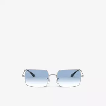 Солнцезащитные очки rb1969 в прямоугольной оправе Ray-Ban, серебряный
