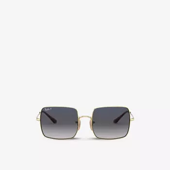 Солнцезащитные очки RB1971 в металлической поляризованной оправе в квадратной оправе Ray-Ban, желтый