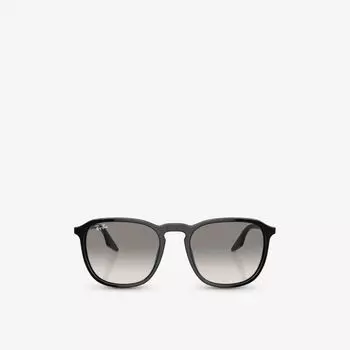 Солнцезащитные очки RB2203 в квадратной оправе с кристаллами Ray-Ban, черный