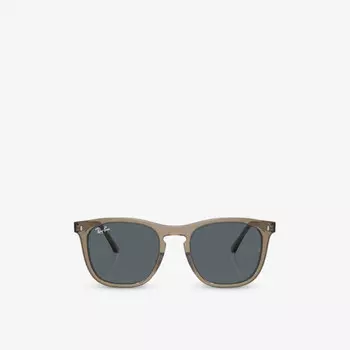 Солнцезащитные очки rb2210 в круглой оправе из ацетата Ray-Ban, коричневый