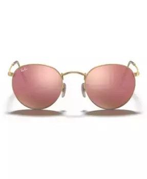 Солнцезащитные очки, RB3447 ROUND FLASH LENSES Ray-Ban, золотой