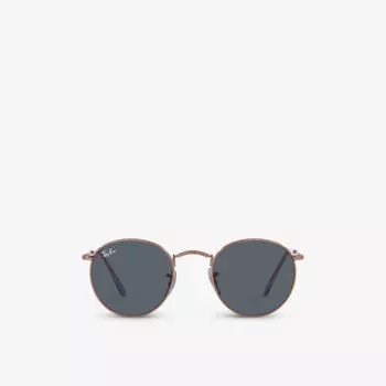 Солнцезащитные очки RB3447 в металлической круглой оправе Ray-Ban, желтый