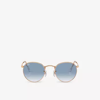 Солнцезащитные очки rb3447 в металлической круглой оправе Ray-Ban, желтый