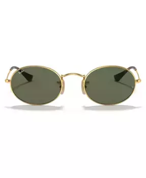 Солнцезащитные очки, RB3547N OVAL FLAT LENSES Ray-Ban, золотой