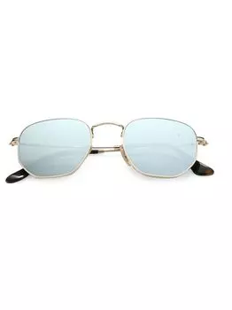 Солнцезащитные очки RB3548 51MM в шестиугольной оправе Ray-Ban, серебряный