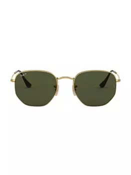 Солнцезащитные очки RB3548 51MM в шестиугольной оправе Ray-Ban, зеленый