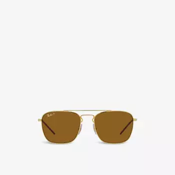 Солнцезащитные очки rb3588 в квадратной оправе из ацетата ацетата Ray-Ban, желтый