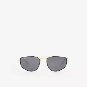 Солнцезащитные очки rb3668 в прямоугольной оправе Ray-Ban, черный