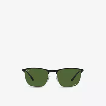 Солнцезащитные очки RB3686 в стальной квадратной оправе Ray-Ban, черный