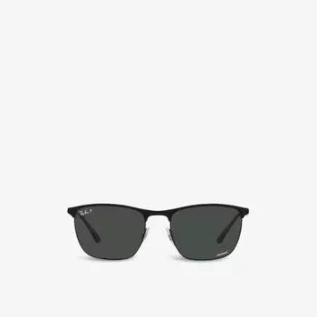 Солнцезащитные очки RB3686 в стальной квадратной оправе Ray-Ban, черный