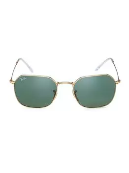 Солнцезащитные очки RB3694 55MM с геометрическим рисунком Ray-Ban, золотой