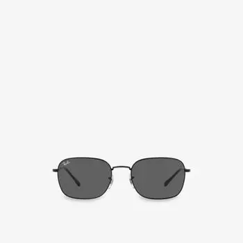 Солнцезащитные очки RB3707 граненой формы из ацетата Ray-Ban, черный