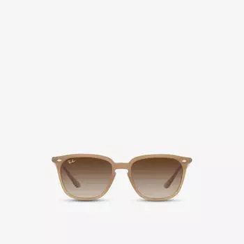 Солнцезащитные очки RB4362 в квадратной оправе из ацетата ацетата Ray-Ban, коричневый