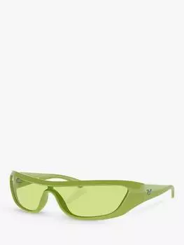 Солнцезащитные очки rb4431 унисекс xan wrap Ray-Ban, цвет Apple Green