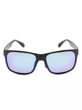 Солнцезащитные очки Red Sands в квадратной оправе Maui Jim, черный