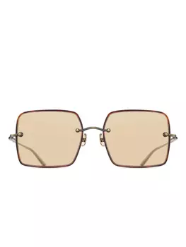Солнцезащитные очки Retrosuperfuture в квадратной оправе, коричневый