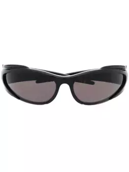 Солнцезащитные очки Reverse Xpander в прямоугольной оправе Balenciaga Eyewear, черный