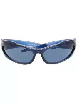 Солнцезащитные очки Reverse Xpander в прямоугольной оправе Balenciaga Eyewear, синий