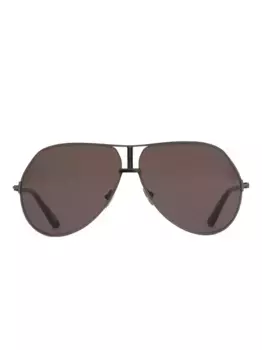 Солнцезащитные очки Rickie с двойной перемычкой TOM FORD Eyewear, черный