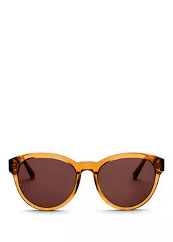 Солнцезащитные очки Rita из ацетата коричневого цвета Messyweekend Cophenagen, коричневый