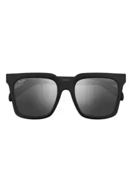 Солнцезащитные очки Rooftops в квадратной оправе Maui Jim, черный