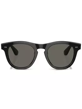 Солнцезащитные очки Rorke в квадратной оправе Oliver Peoples, черный