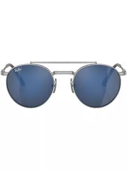 Солнцезащитные очки Round II Titanium Ray-Ban, серебристый