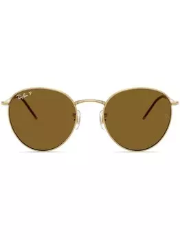 Солнцезащитные очки Round Reverse Ray-Ban, золотой