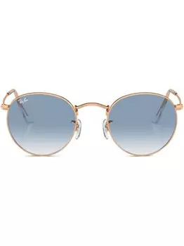 Солнцезащитные очки Round в круглой оправе Ray-Ban, золотистый