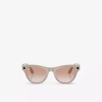 Солнцезащитные очки Rw4010 Skyler «кошачий глаз» из ацетата Ray-Ban, розовый