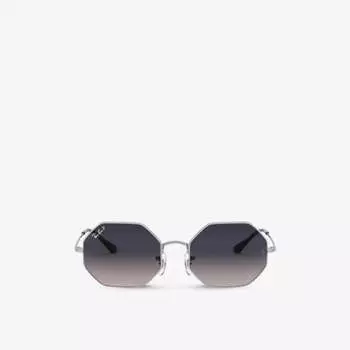 Солнцезащитные очки rx1972v в металлической восьмиугольной оправе Ray-Ban, серебряный