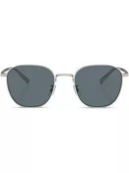 Солнцезащитные очки Rynn в квадратной оправе Oliver Peoples, серебристые