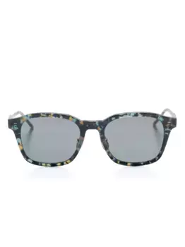 Солнцезащитные очки с абстрактным узором Thom Browne Eyewear, синий