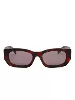 Солнцезащитные очки с эффектом черепахового панциря Prada, коричневый