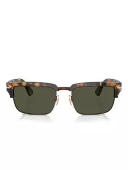 Солнцезащитные очки с эффектом черепаховой кожи Persol, коричневый