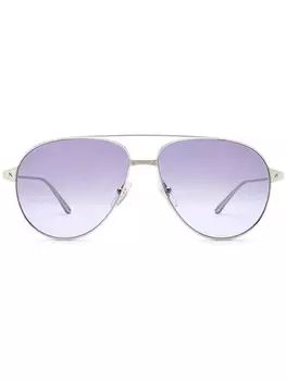 Солнцезащитные очки с эффектом градиента Cartier Eyewear, серебряный