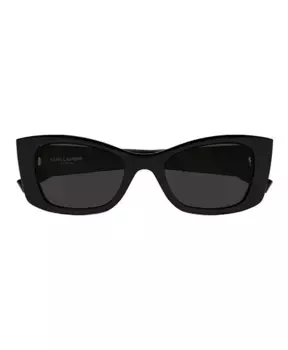 Солнцезащитные очки с элегантным дизайном Saint Laurent, черный