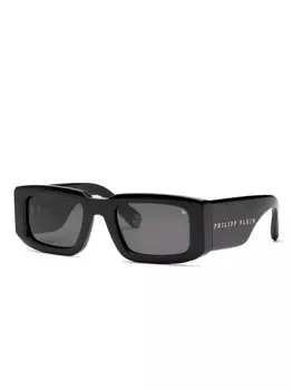 Солнцезащитные очки с большой дужкой Philipp Plein Eyewear, черный