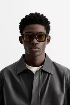 Солнцезащитные очки с черепаховым эффектом ZARA, цвет tortoiseshell