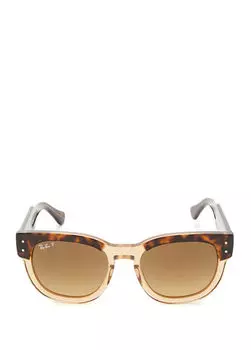 Солнцезащитные очки с черепаховым узором Ray-Ban, коричневый