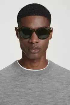 Солнцезащитные очки с d-образной оправой COS, зеленый