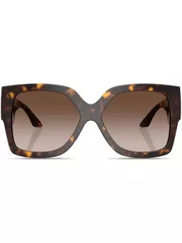 Солнцезащитные очки с декором Medusa Versace Eyewear, коричневый