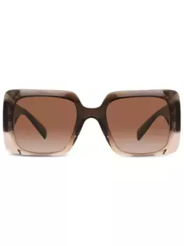 Солнцезащитные очки с декором Medusa Versace Eyewear, коричневый