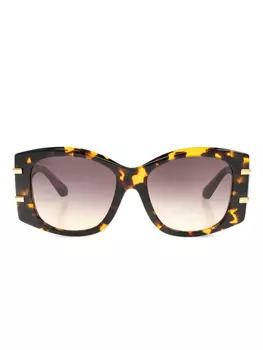 Солнцезащитные очки с DG-пластикой Dolce & Gabbana Eyewear, коричневый